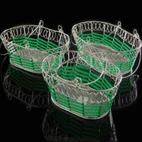 Manufacturers Exporters and Wholesale Suppliers of Green Iron Basket S 1701 Moradabad Uttar Pradesh
